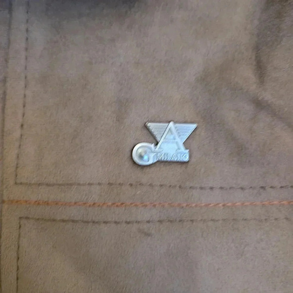 GA Milano Men's Brown Jacket with Faux Fur Collar New Wirh Tags Size Small - Picture 4 of 10